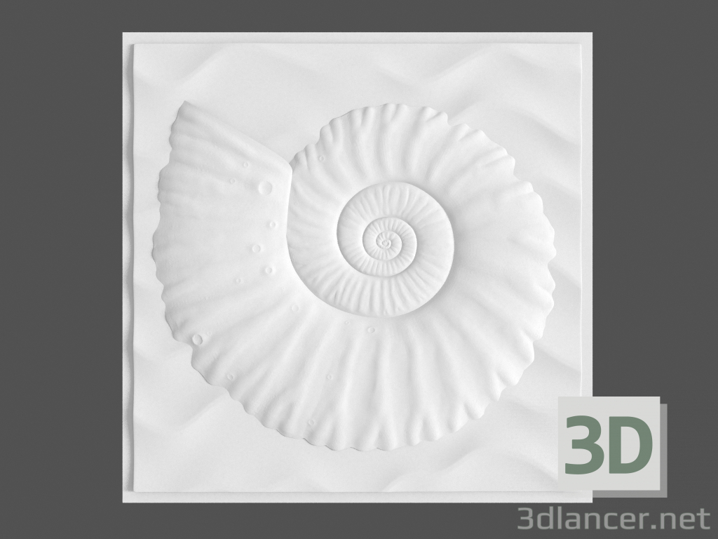 Modelo 3d Painel 3D subaquático - preview