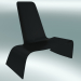 modello 3D Poltrona LAND lounge chair (1100-00, nero) - anteprima