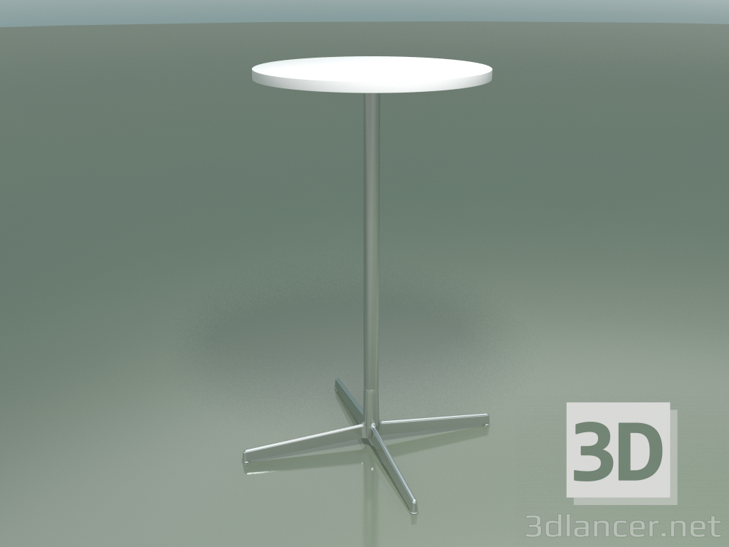 3d model Mesa redonda 5521, 5541 (H 105 - Ø 59 cm, blanco, LU1) - vista previa