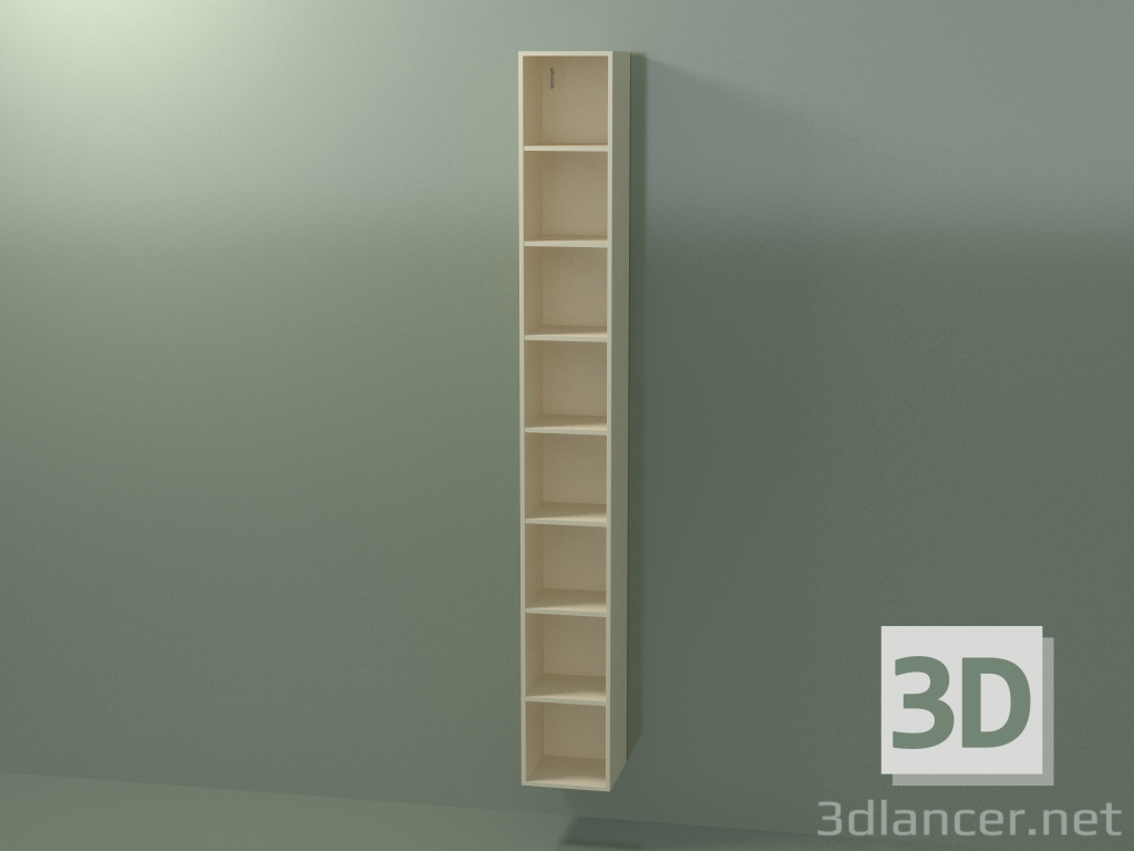 3d model Wall tall cabinet (8DUAFC01, Bone C39, L 24, P 24, H 192 cm) - preview