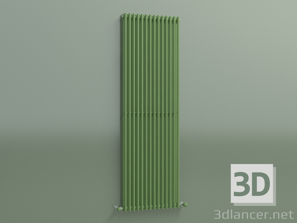 3d model Radiador vertical ARPA 2 (1520 14EL, verde salvia) - vista previa