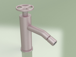 Hydro-progressive bidet mixer with adjustable spout (20 35, OR)