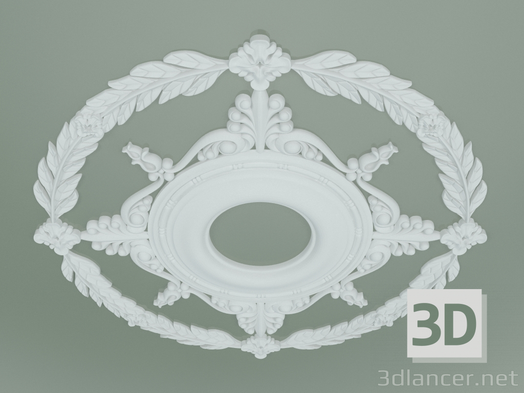 Modelo 3d Soquete de gesso pré-fabricado PA020 - preview