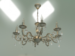 Lustre pendente 10102-8 (antigo cristal transparente de bronze)