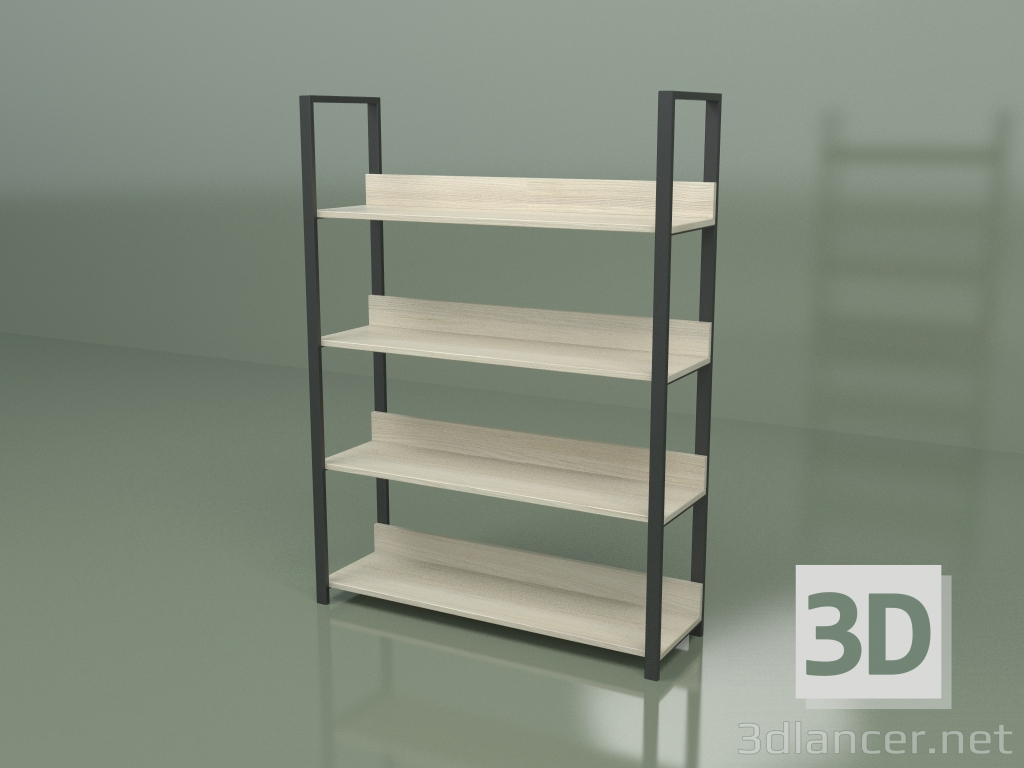 modello 3D Scaffalatura 4 ripiani 1200 - anteprima