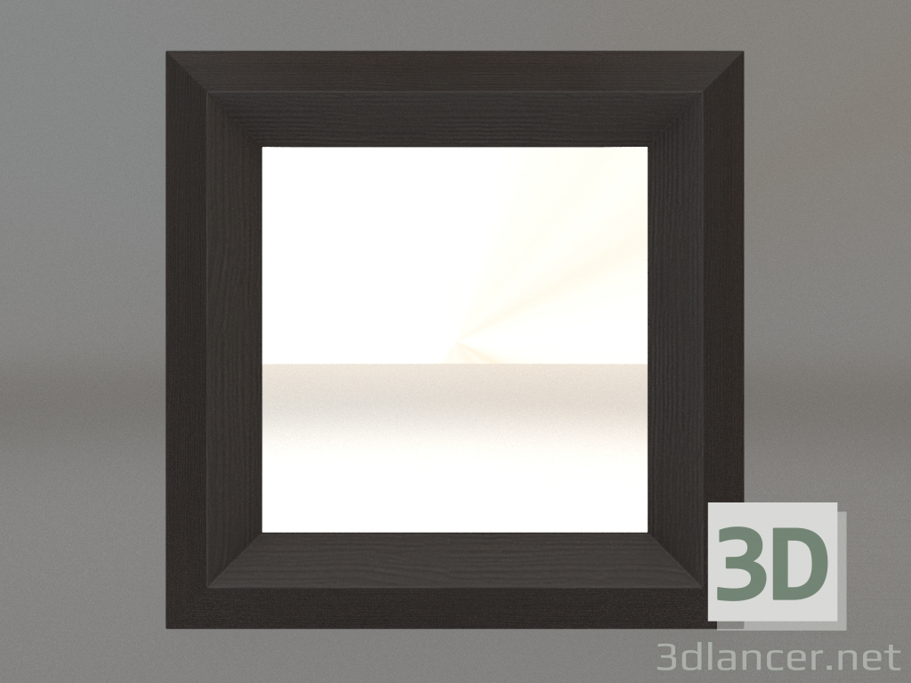 modèle 3D Miroir ZL 06 (400x400, bois brun foncé) - preview