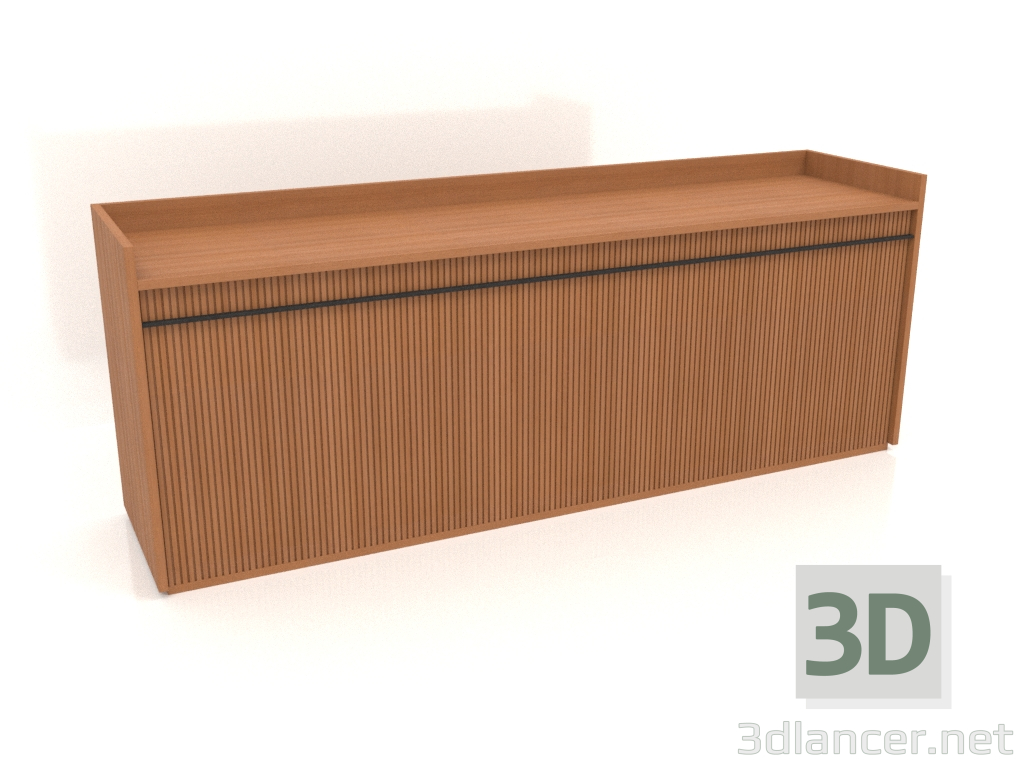 modello 3D Armadio TM 11 (2040x500x780, legno rosso) - anteprima