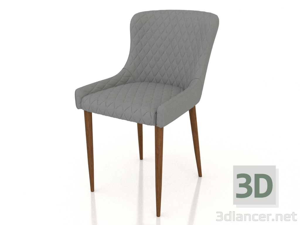 3d model Silla Whitney (gris) - vista previa