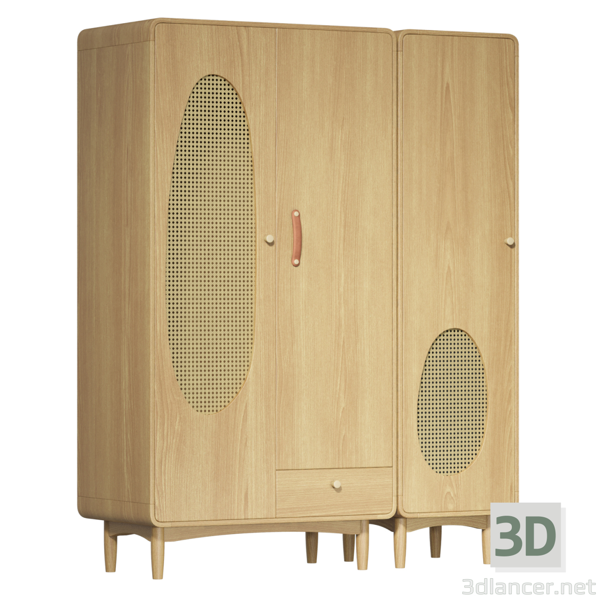 modèle 3D de Armoire en bois massif Bubble acheter - rendu