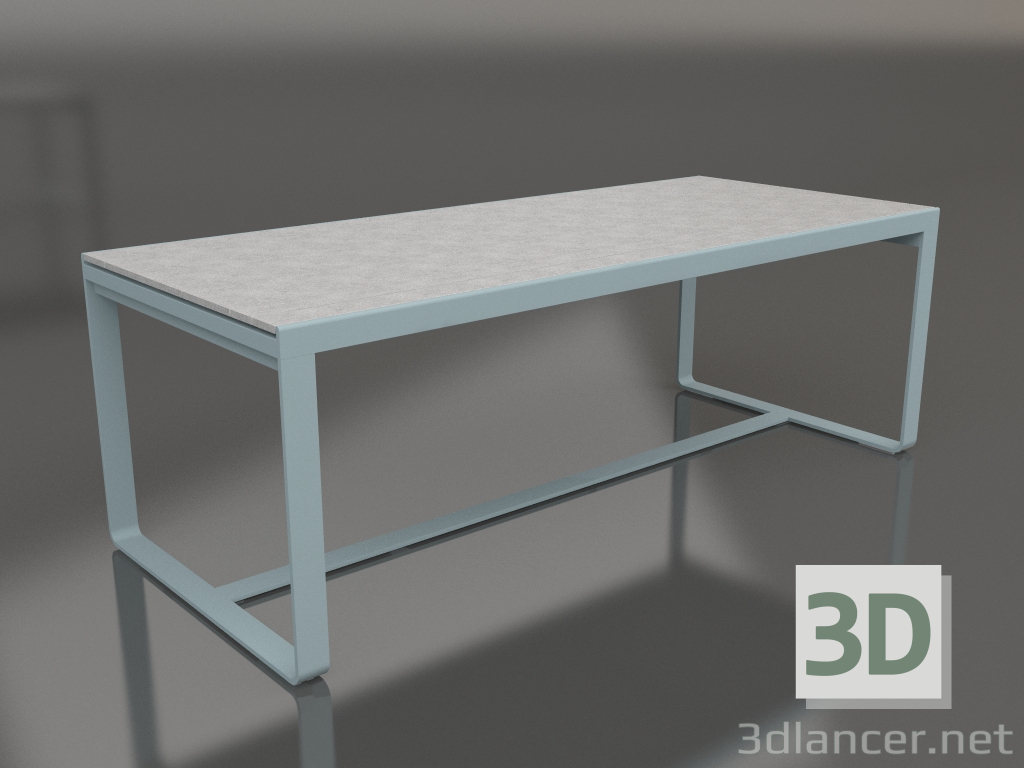 Modelo 3d Mesa de jantar 210 (DEKTON Kreta, Azul cinza) - preview