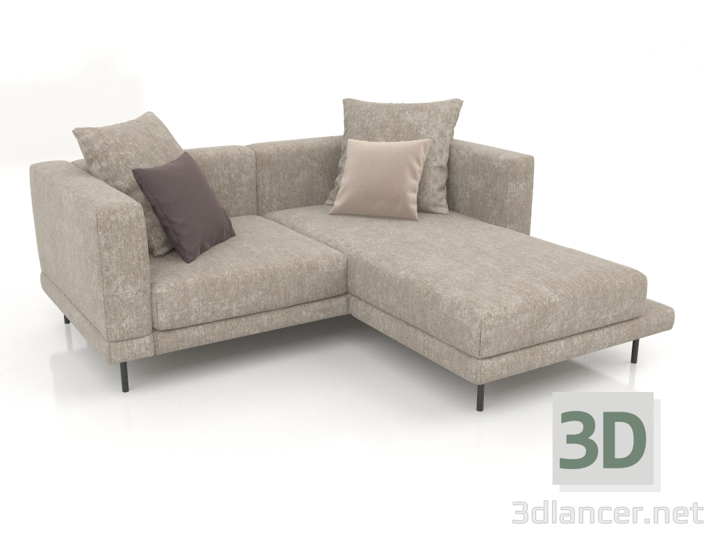 3d model Sofá Carol 1960 x 1800 (Marshmallow 22) - vista previa