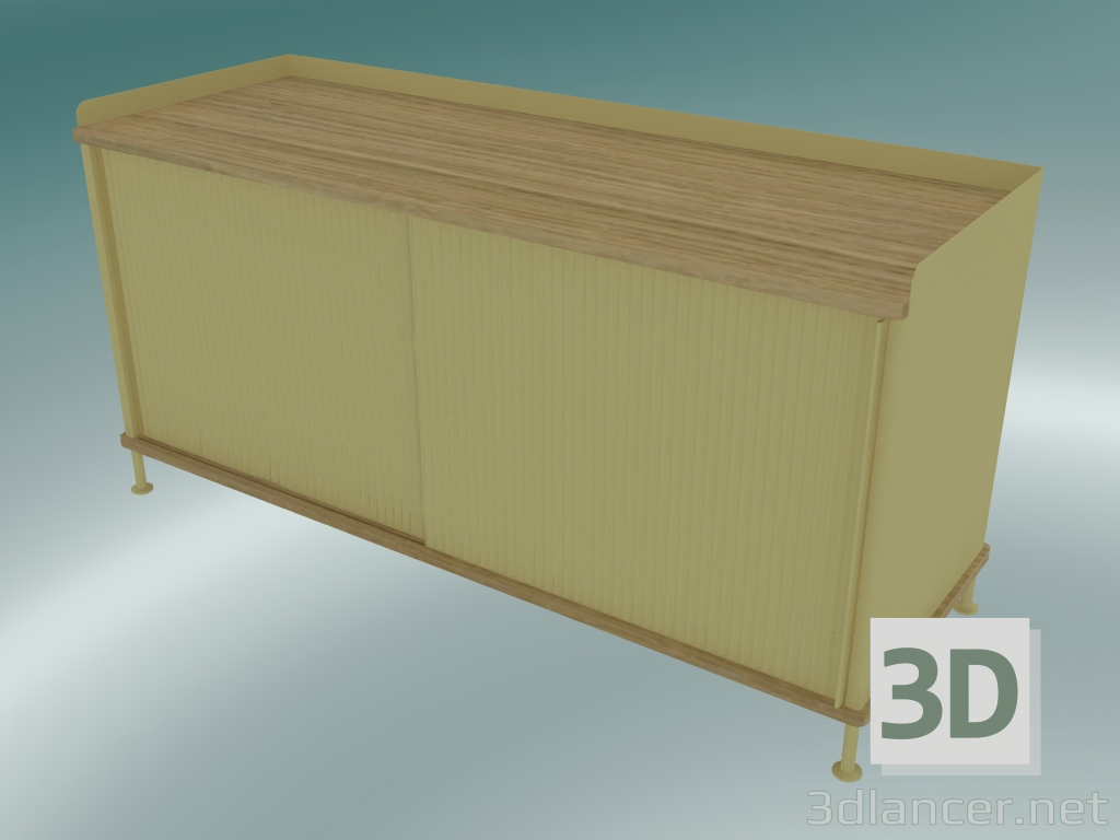 Modelo 3d Buffet Enfold (Baixo, Carvalho, Amarelo Areia) - preview