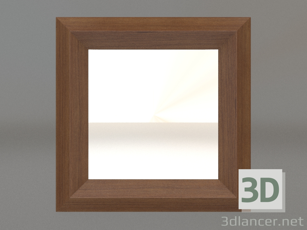 3D Modell Spiegel ZL 06 (400x400, Holzbraun hell) - Vorschau