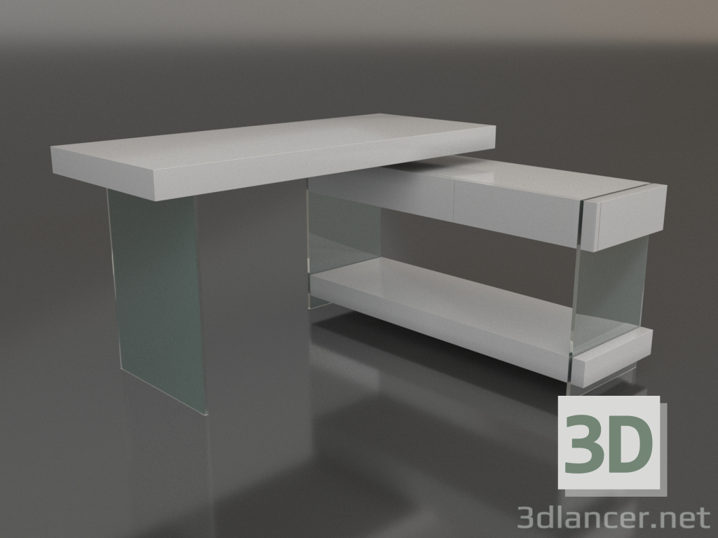 modello 3D Scrivania Orion (bianco) - anteprima