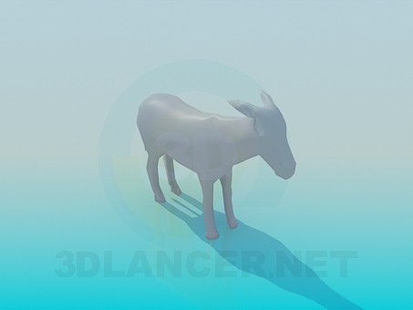 Modelo 3d Burro - preview