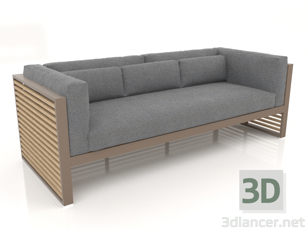 3D Modell 3-Sitzer-Sofa (Bronze) - Vorschau