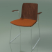 3d model Chair 3984 (on a sled, with a pillow on the seat, with armrests, walnut) - preview