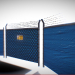 3d Game Ready - Tarped Metal Industrial Fence model buy - render