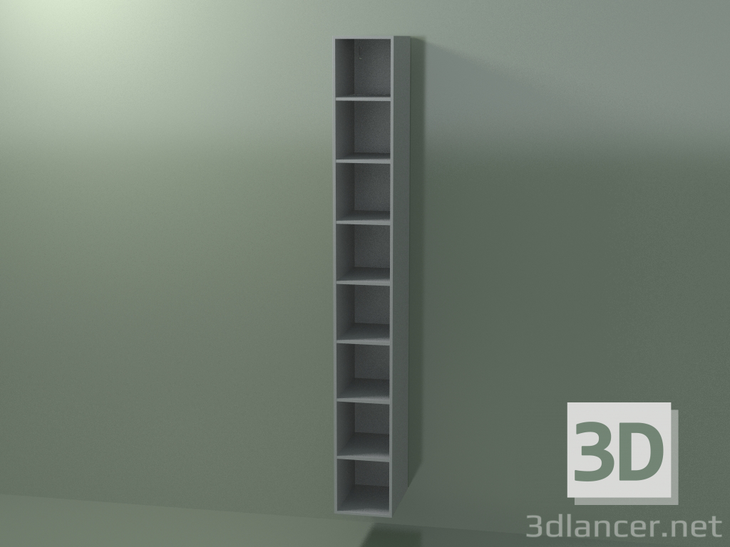 3d модель Пенал навесной (8DUAFD01, Silver Gray C35, L 24, P 36, H 192 cm) – превью