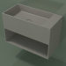 modello 3D Lavabo sospeso Giorno (06UN43101, Clay C37, L 72, P 36, H 48 cm) - anteprima