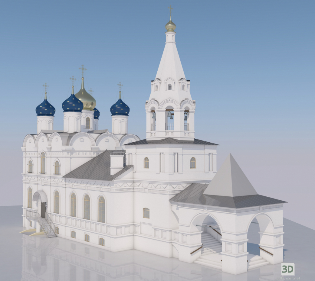 templo de Jorge. Dedovsk 3D modelo Compro - render