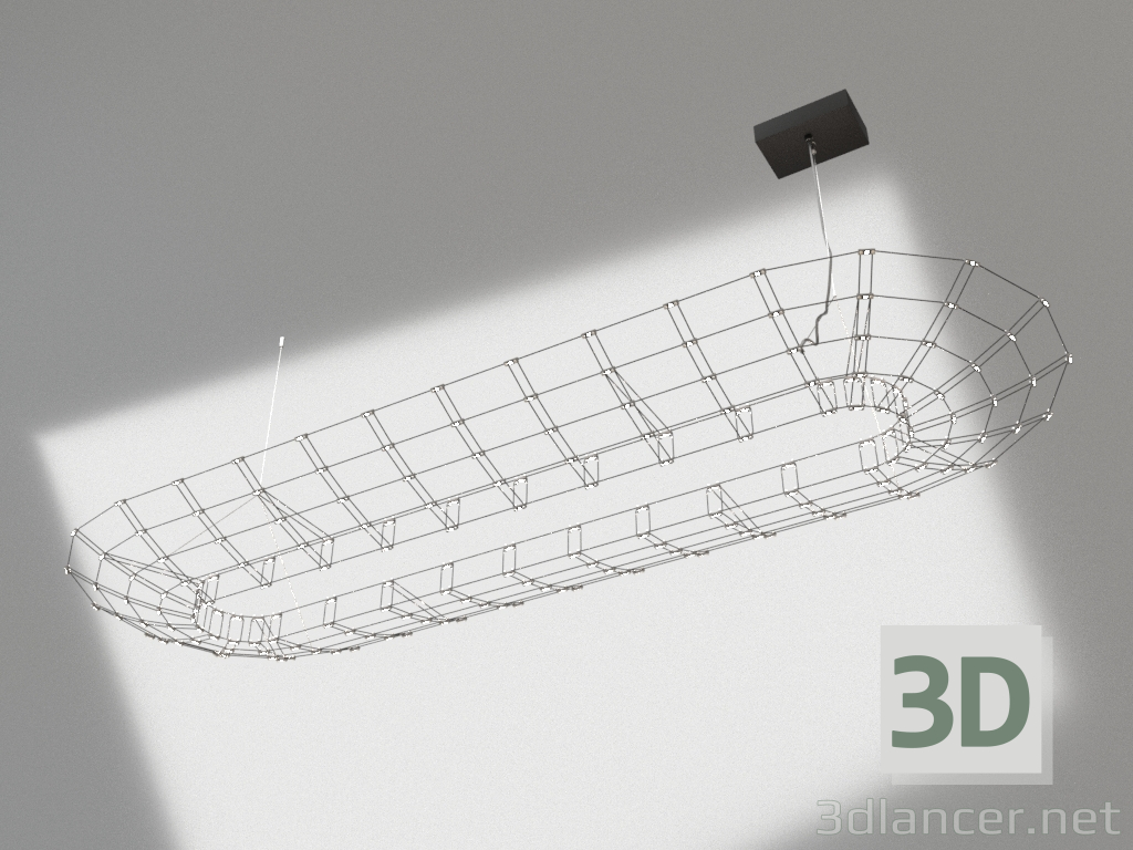 3d model Lámpara colgante LIBERTAD LARGA - vista previa