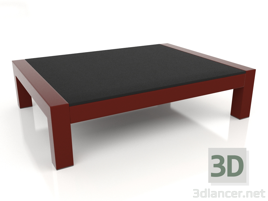 3d модель Стіл кавовий (Wine red, DEKTON Domoos) – превью