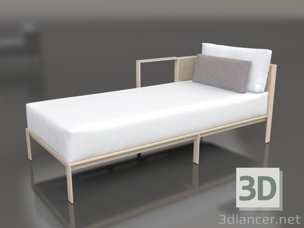 3d model Sofa module, section 2 left (Sand) - preview