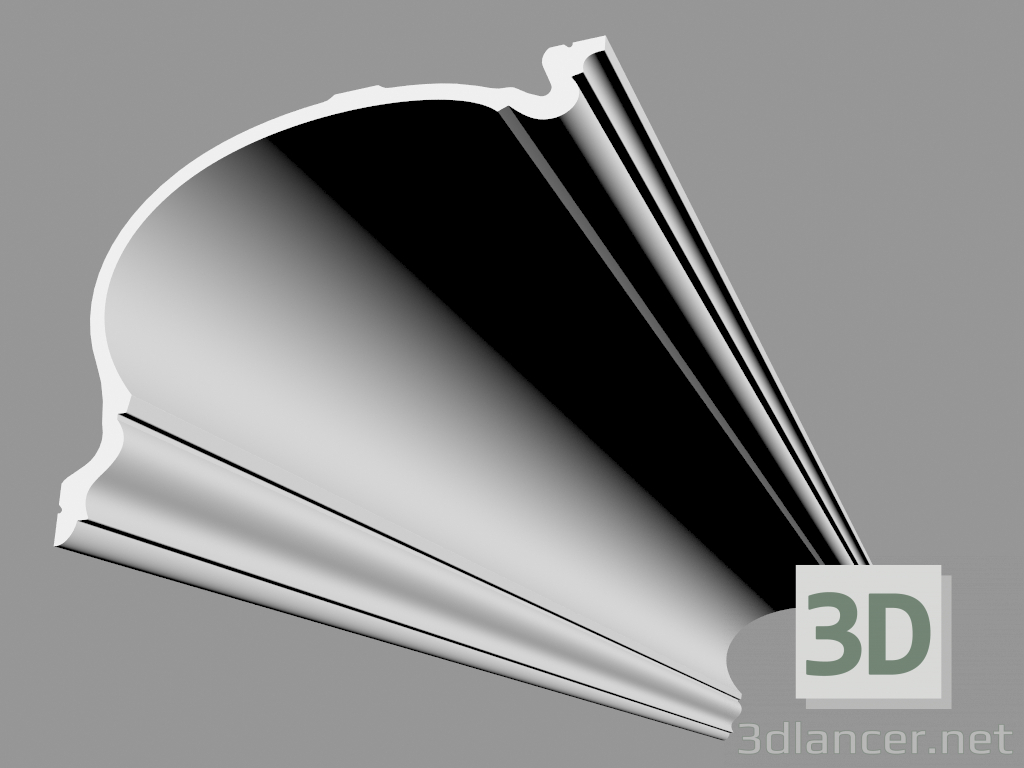 3d model Cornice C344 - Heritage (200 x 27.3 x 35 cm) - preview