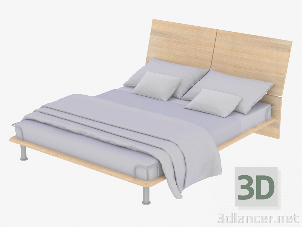 modello 3D Letto matrimoniale (cr 25) - anteprima