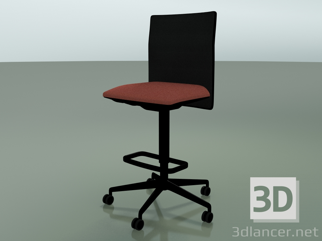 3d model Taburete 6504 (5 ruedas, con malla, V39) - vista previa