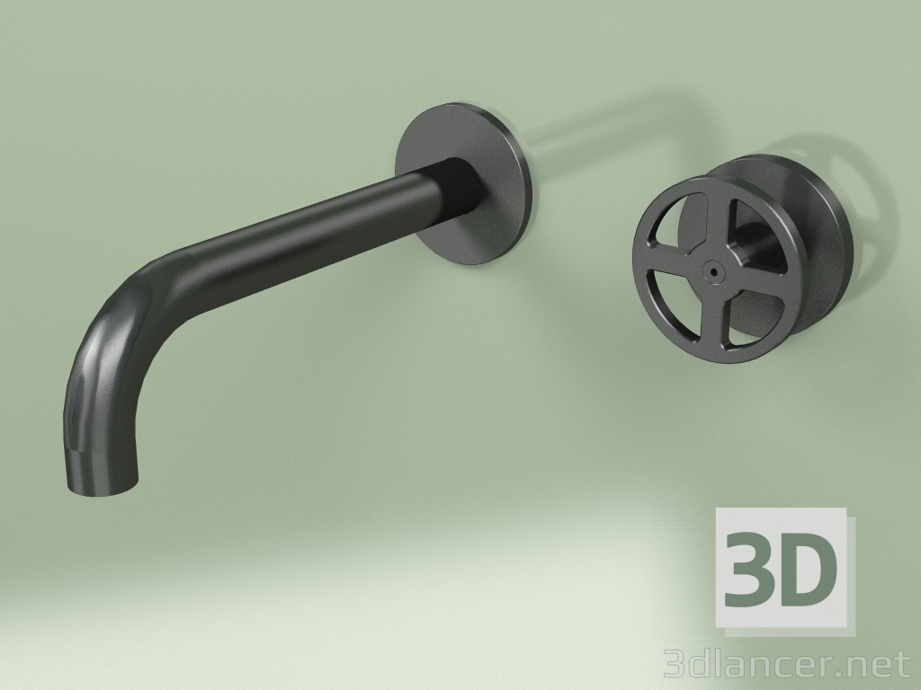 3d model Wall mounted hydro-progressive mixer with spout (20 10, ON) - preview