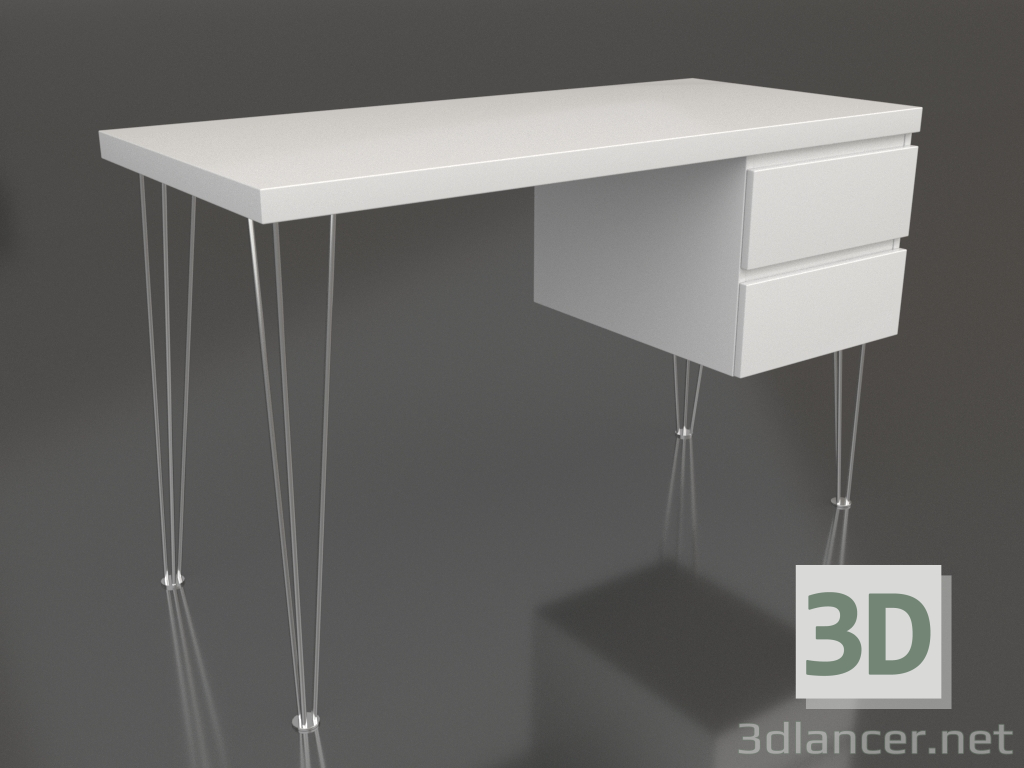 3d model Escritorio Novum (blanco) - vista previa