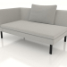 3d model End sofa module 156 with an armrest on the left (metal legs) - preview