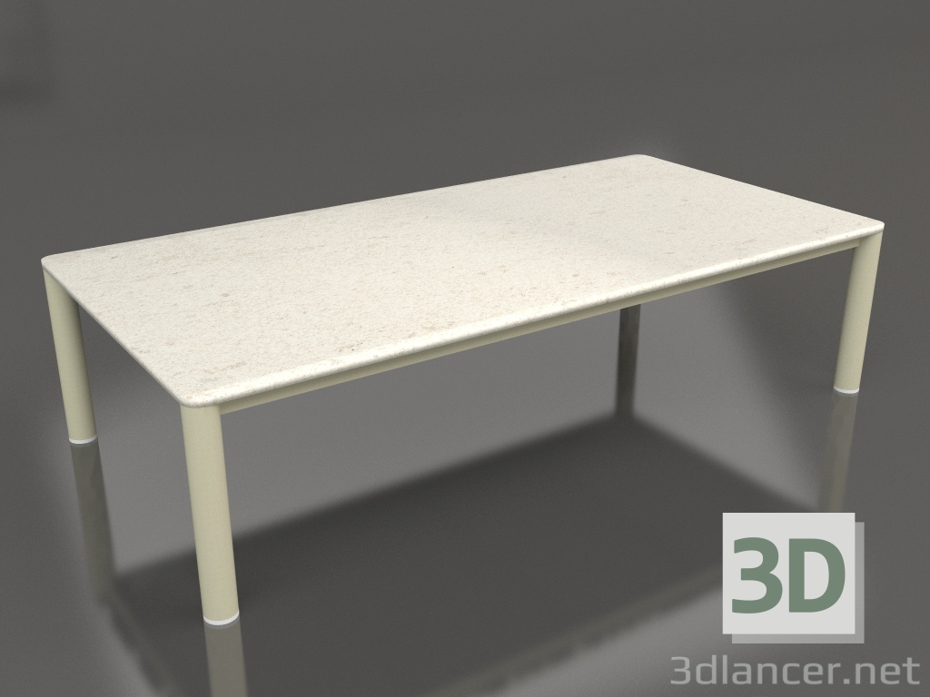 3d model Coffee table 70×140 (Gold, DEKTON Danae) - preview