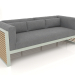 3D Modell 3-Sitzer-Sofa (Zementgrau) - Vorschau