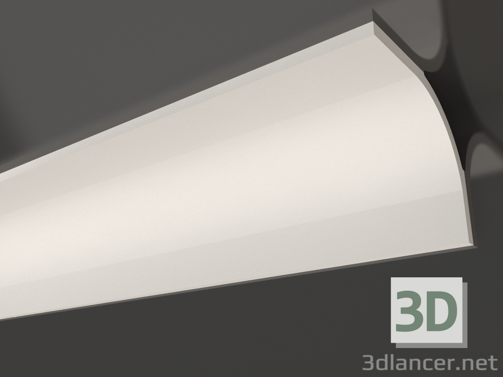 modello 3D Cornice soffitto in gesso alto KGP 019 (255x310) - anteprima