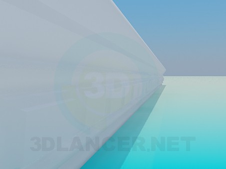 3d модель Багет потолочный – превью