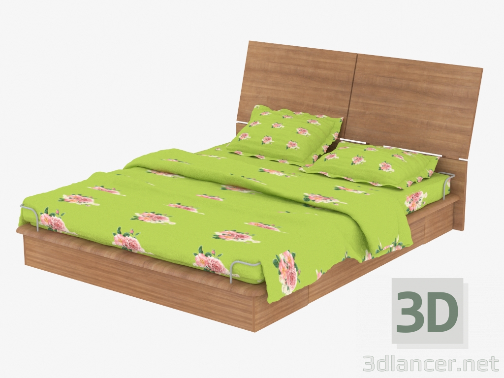 Modelo 3d Cama de casal (cr 39) - preview