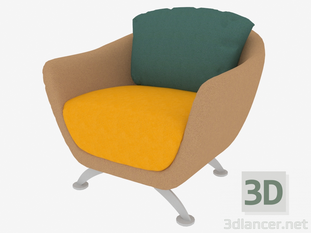 modèle 3D Fauteuil Alabama (10) - preview