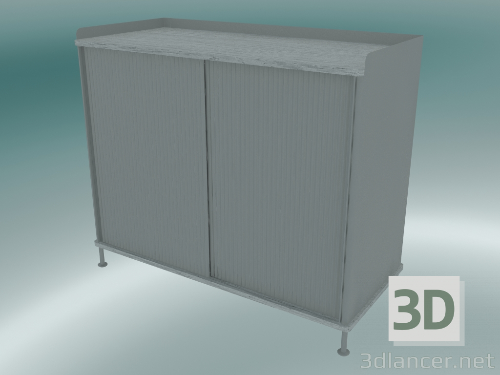 3d model Buffet Enfold (Tall, Gray) - preview