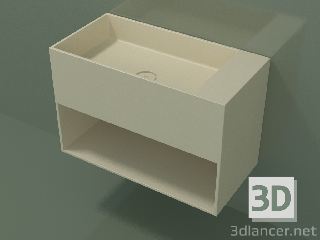 3d model Wall-mounted washbasin Giorno (06UN43101, Bone C39, L 72, P 36, H 48 cm) - preview