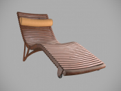 Chaise longue en contreplaqué