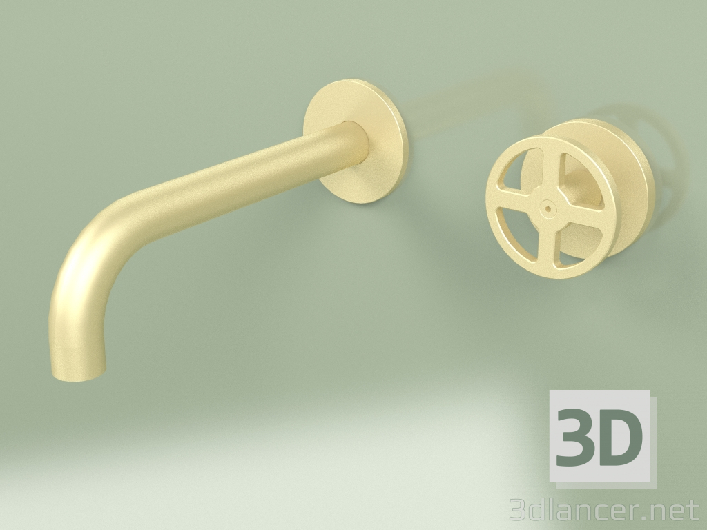 3d model Mezclador hidro-progresivo de pared con caño (20 10, OC) - vista previa