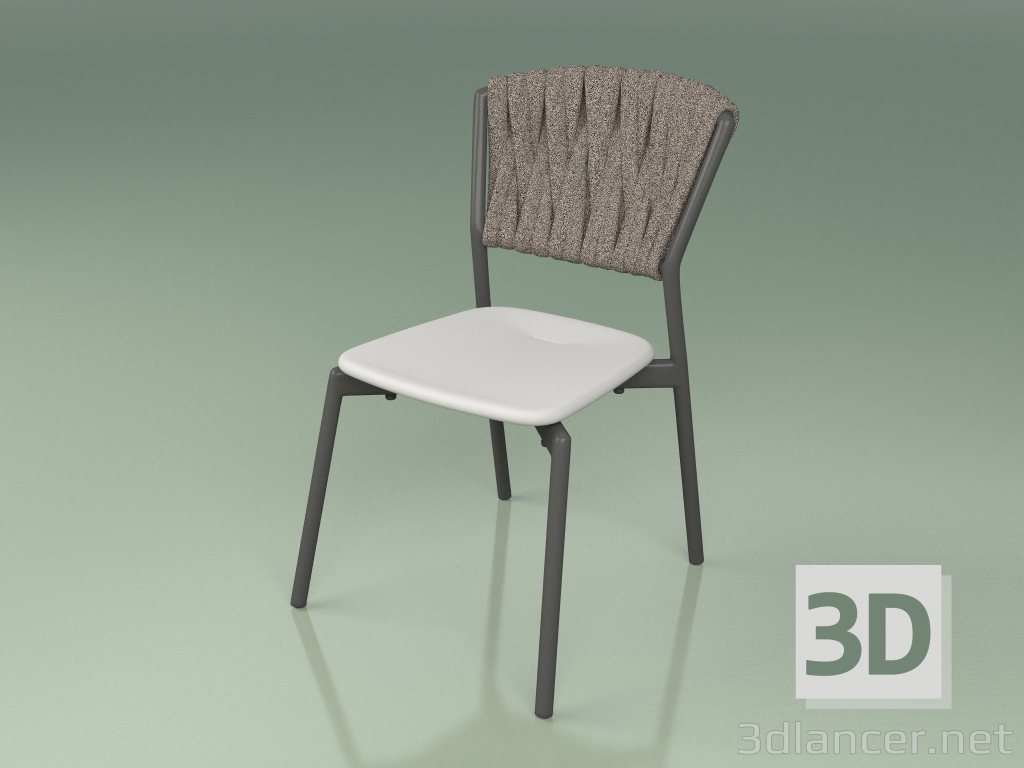 3D modeli Sandalye 220 (Metal Duman, Poliüretan Reçine Gri, Dolgulu Kemer Gri-Kum) - önizleme