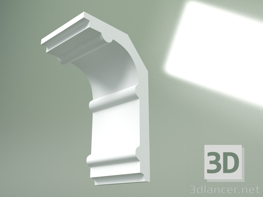 Modelo 3d Cornija de gesso (plinto de teto) KT435 - preview