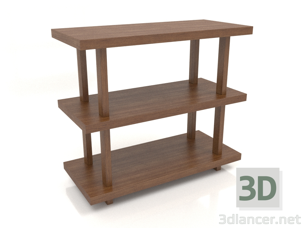 3d модель Стеллаж ST 01 (900х400х800, wood brown light) – превью