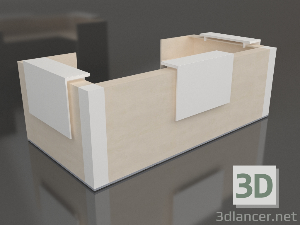 Modelo 3d Balcão de Recepção Tera TRA129 (3354x1705) - preview