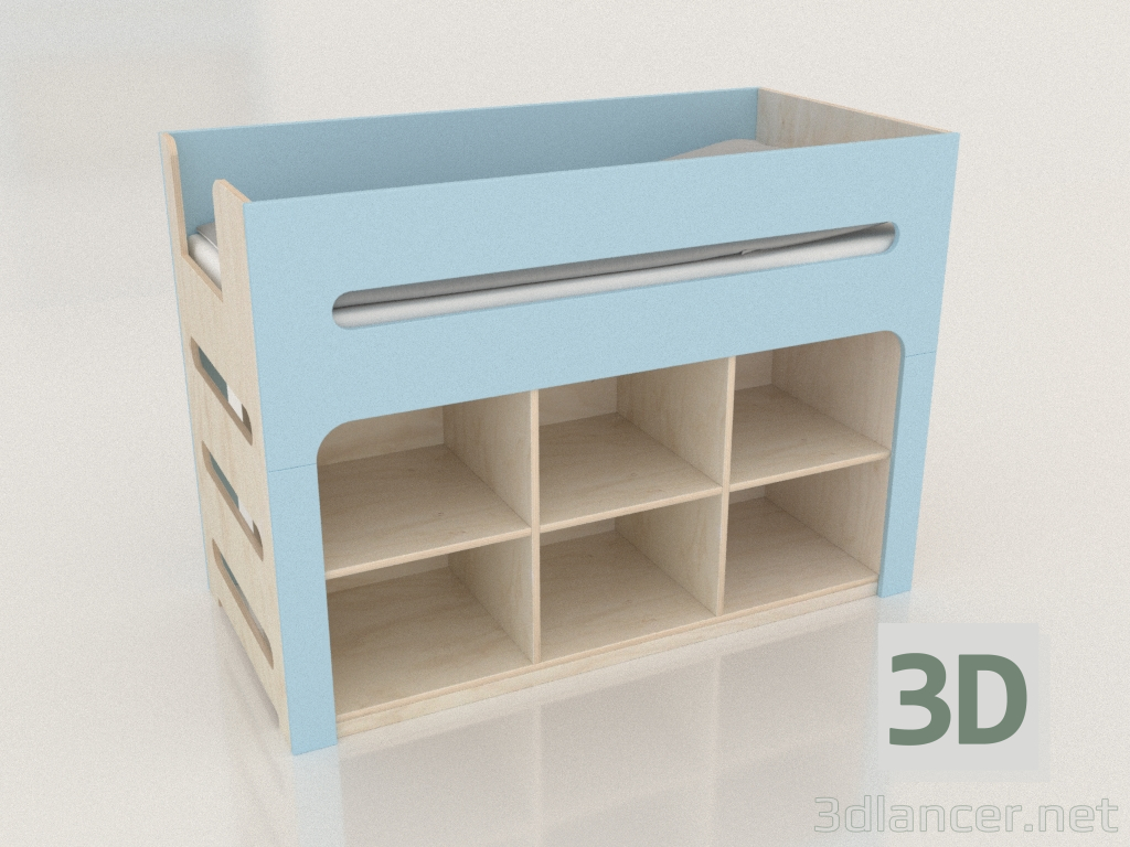 3d model Cama alta MODE PB (UBDPBA) - vista previa