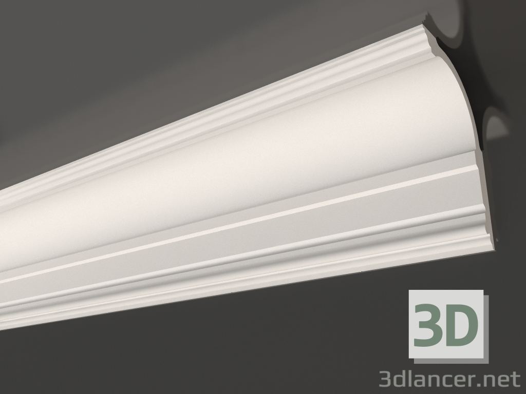 modèle 3D Corniche plafond en plâtre haut KGP 020 (295x195) - preview